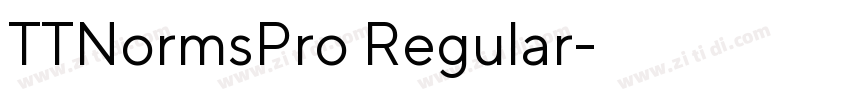 TTNormsPro Regular字体字体转换